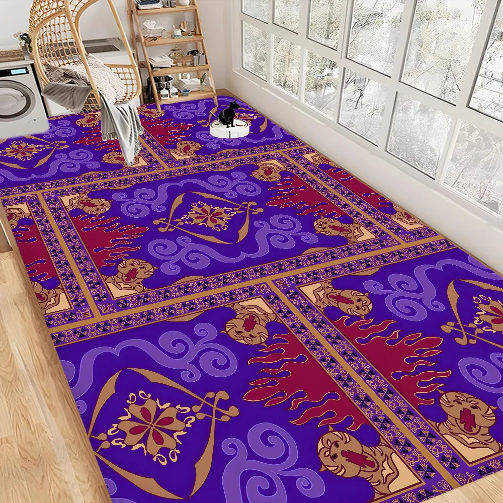 Alfombra de suelo Aladdin estilo INS, suelo suave para dormitorio, casa, lavandería, alfombras antideslizantes para el hogar
