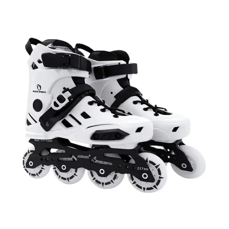 

Роликовые коньки для взрослых, мужские и женские профессиональные роликовые коньки, роликовые однорядные плоские коньки для взрослых