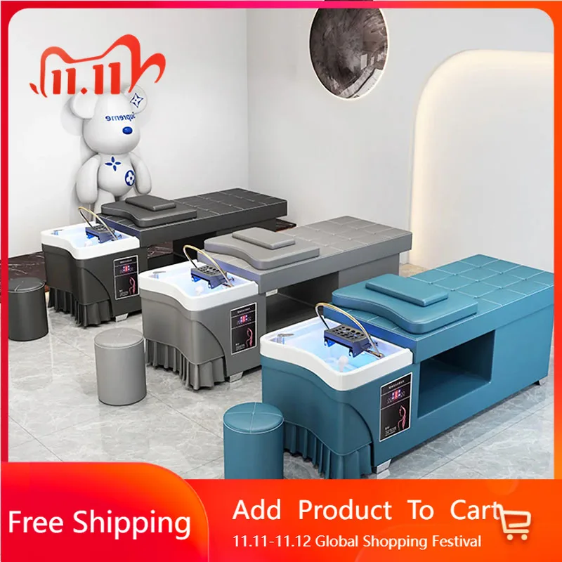 

European Shampoo Bed Water Durable Hair Spa Pedicure Foot Chair Salons Head Spa Massage Shampoo Sink Cadeira Trendy Furniture