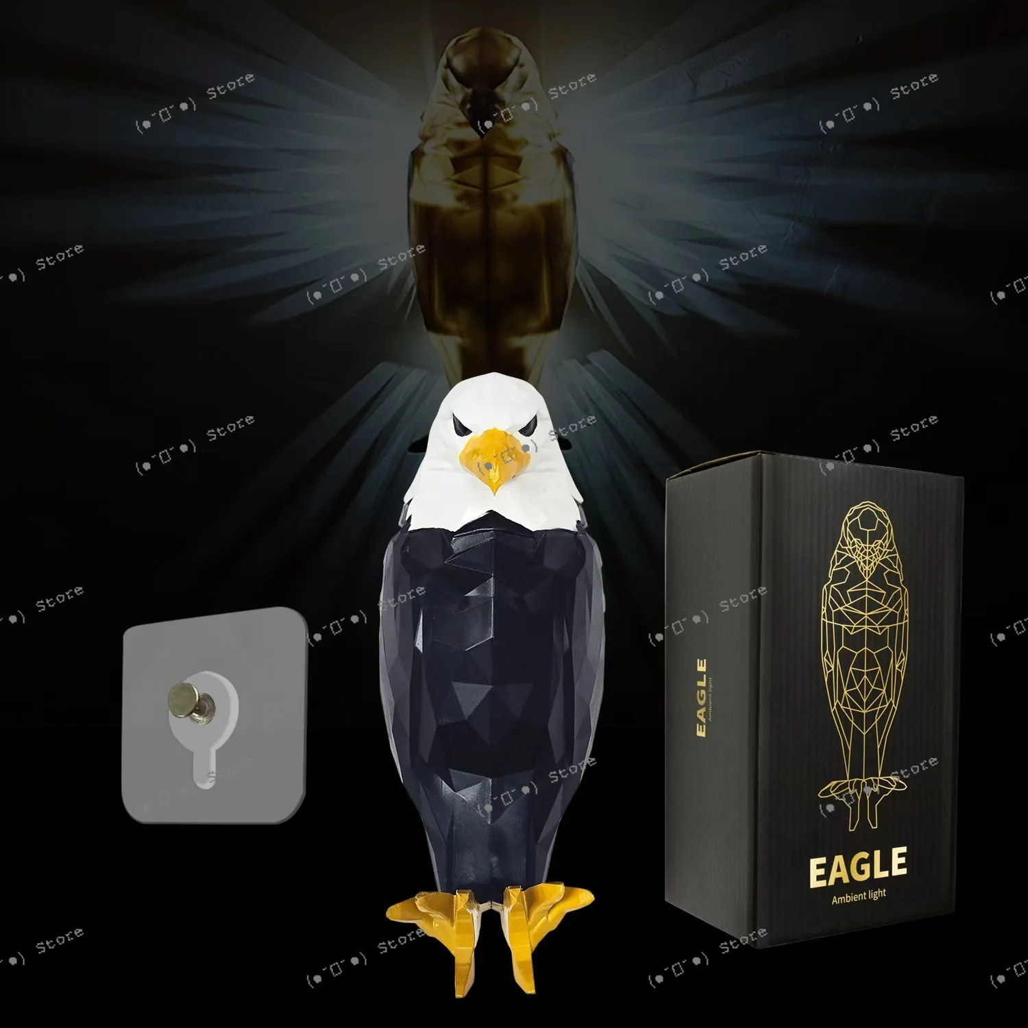 

Black Eagle Wall Light Wall Ambient Light Party Holiday Gift Eagle Light Decoration Model
