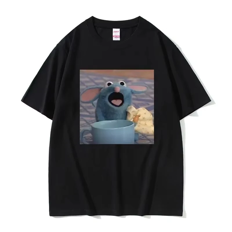 

Забавная футболка Hungrt Tutter Mouse Meme для мужчин и женщин, милая футболка Kawaii, мужская хлопковая футболка, мужская модная летняя футболка с коротким рукавом