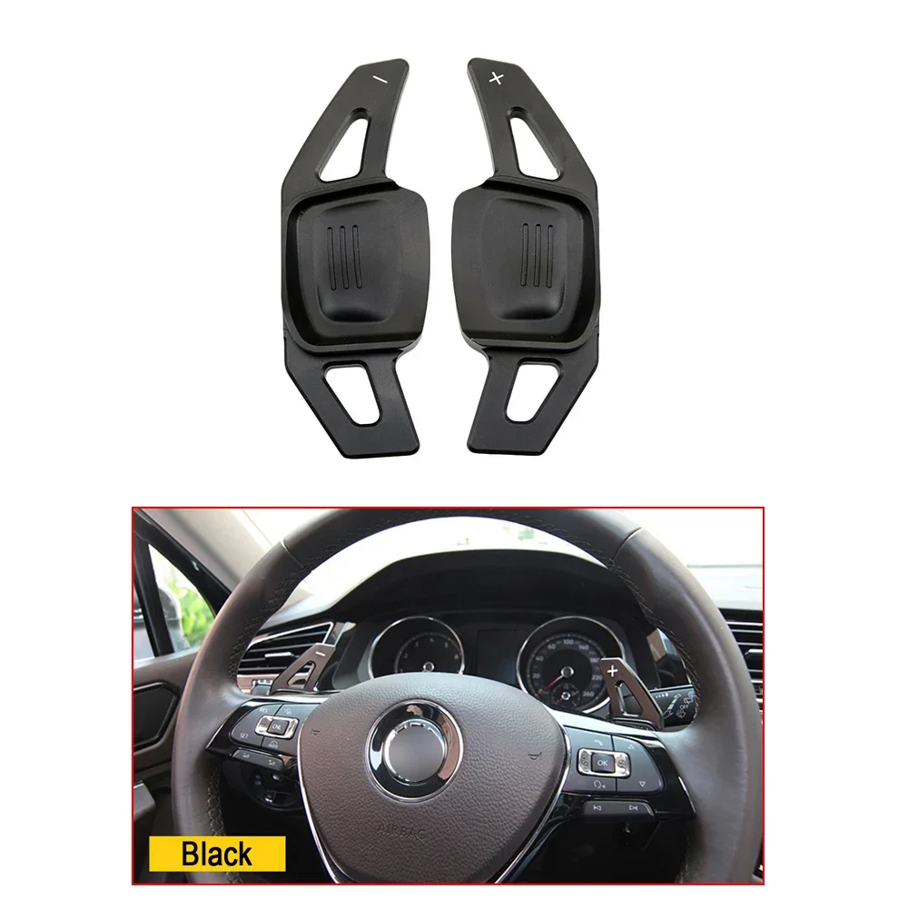 Para volkswagen vw golf 7 alltrack mk7 passat b8 variante tiguan jetta mk6 carro shift paddle volante 2pcs preto vermelho