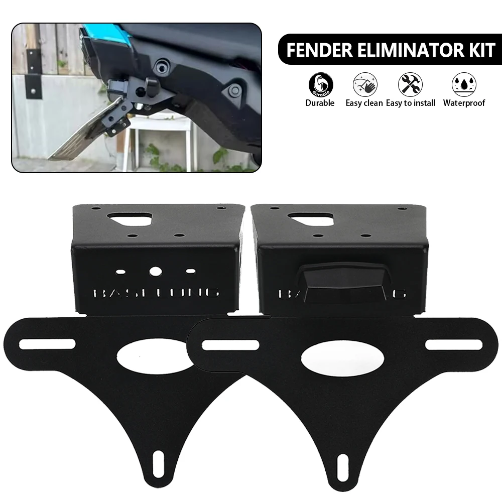 Motorcycle Rear License Plate Holder Bracket Fit For Honda MSX 125 MSX125 2022 2023 2024 GROM125 Tail Tidy Fender Eliminator Kit