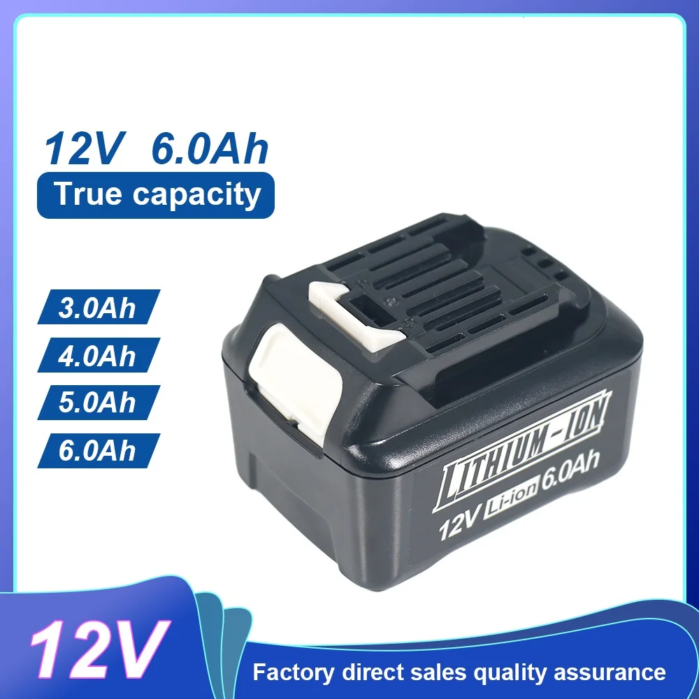 

12V Battery FOR Makita Lithium Ion Battery 6Ah Long-Lasting Lightweight Power Tool Battery for Building Site Projects