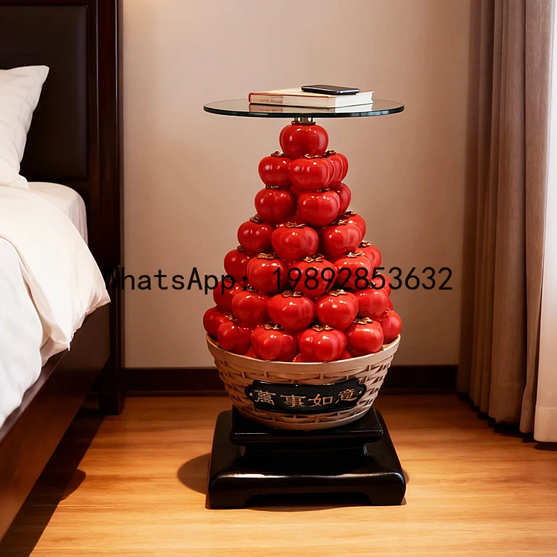 Persimmon Ornament Floor Stand TV Cabinet Sofa Side Large Decoration