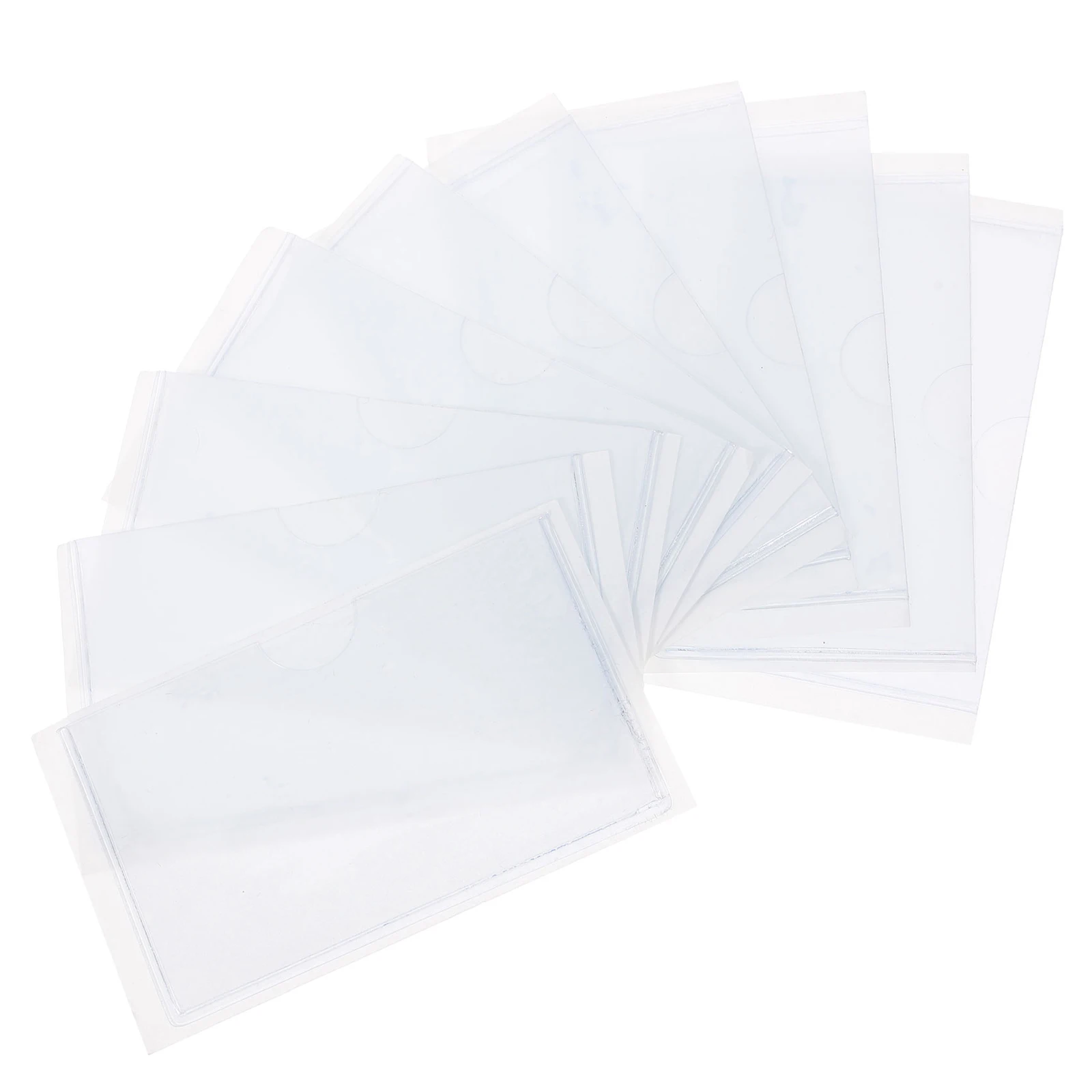 

10Pcs Logistics Marking Label Packing Bag Car Card Sleeve Parking Permit Holder for Windshield Id Badge Document Protector