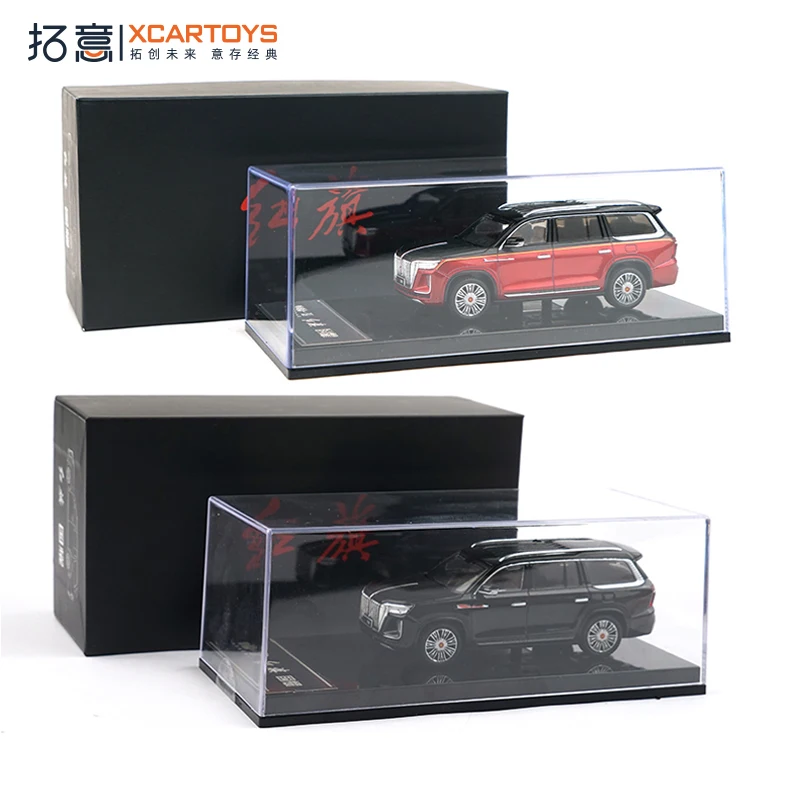 

Литой под давлением масштаб 1/64 Hongqi Guoyao внедорожная модель автомобиля из сплава, Коллекционная игрушка, подарок, сувенир, демонстрационный орнамент