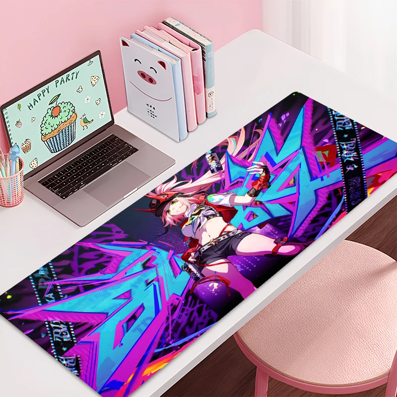 

Mouse pad Large Honkai: Star Rail Rappa rubber keyboard mouse carpet anti-slip gamer mouse pad laptop coaster PC carpet Mousepad