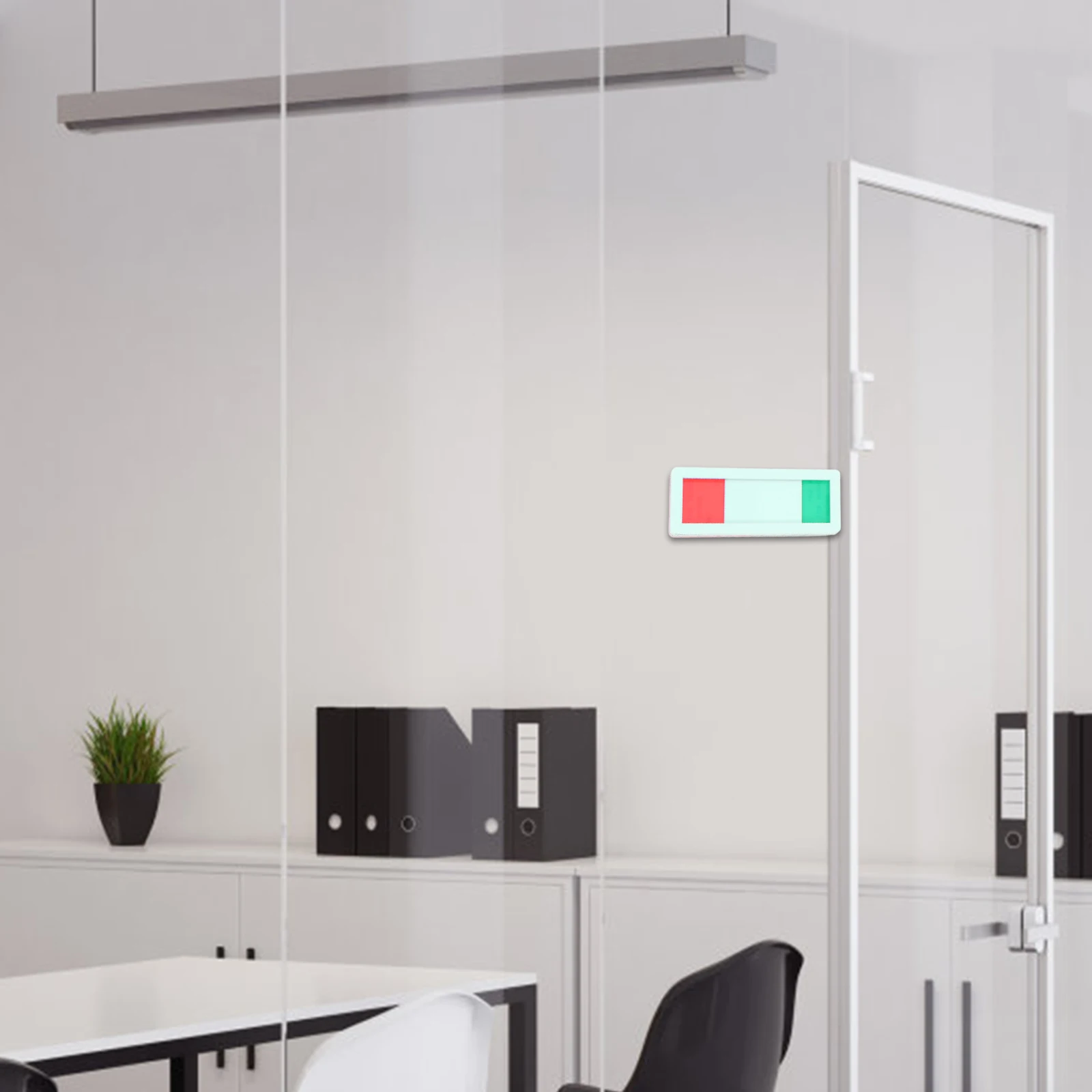 

4pcs Acrylic Office Door Sign Privacy Room Indicator Red Green In Session Vacant Slider for Meeting Rooms Clinics