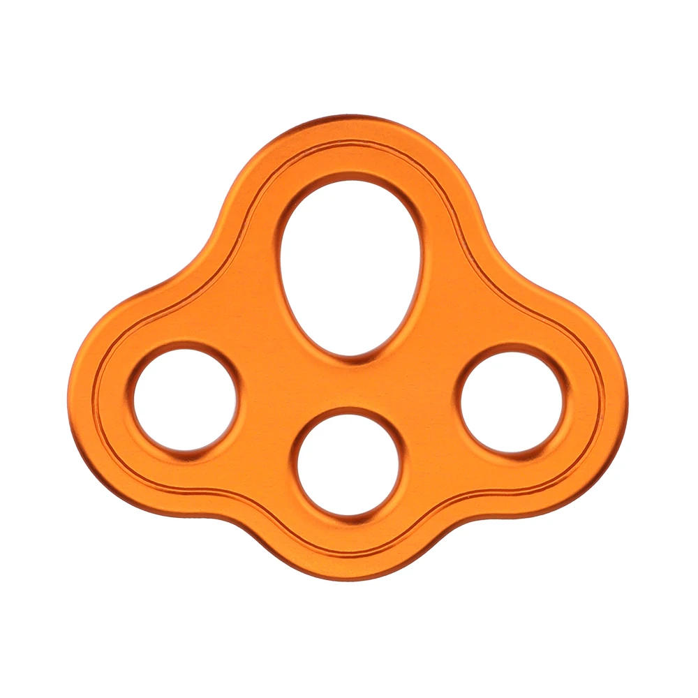 50KN Yoga Force Plate Rigging Plate Climbing Aluminum Bear Paw4 Holes Paw Rigging Plate Paw Anchor Multipliers Rope Divider