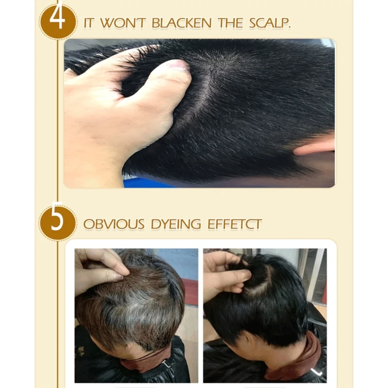 Shampoing Permanent pour cheveux, 500ml, bio, naturel, rapide, teinture végétale, Essence, crème coloration, pour femmes