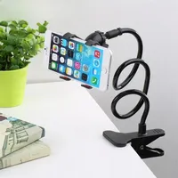 Universal Long Arm Lazy Person Bracket Mobile Phone Clamp Bedside Desktop Support For iPhone Xiaomi Huawei Samsung Phone Stands
