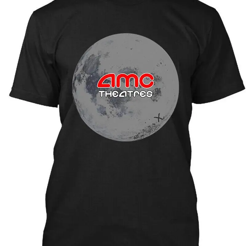 

New Popular AMC Theatres American Movie Theater Moon T Shirt Size S 4XL