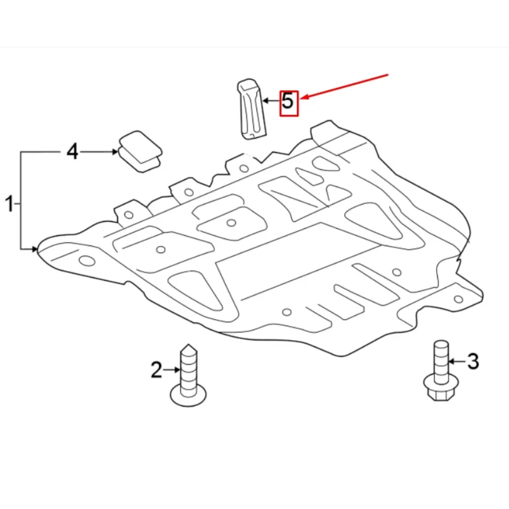 5Q0825921A Left Bracket Mount Quick To Install Metal Construction Metal Bracket Installation Cross As Shown In The Picture