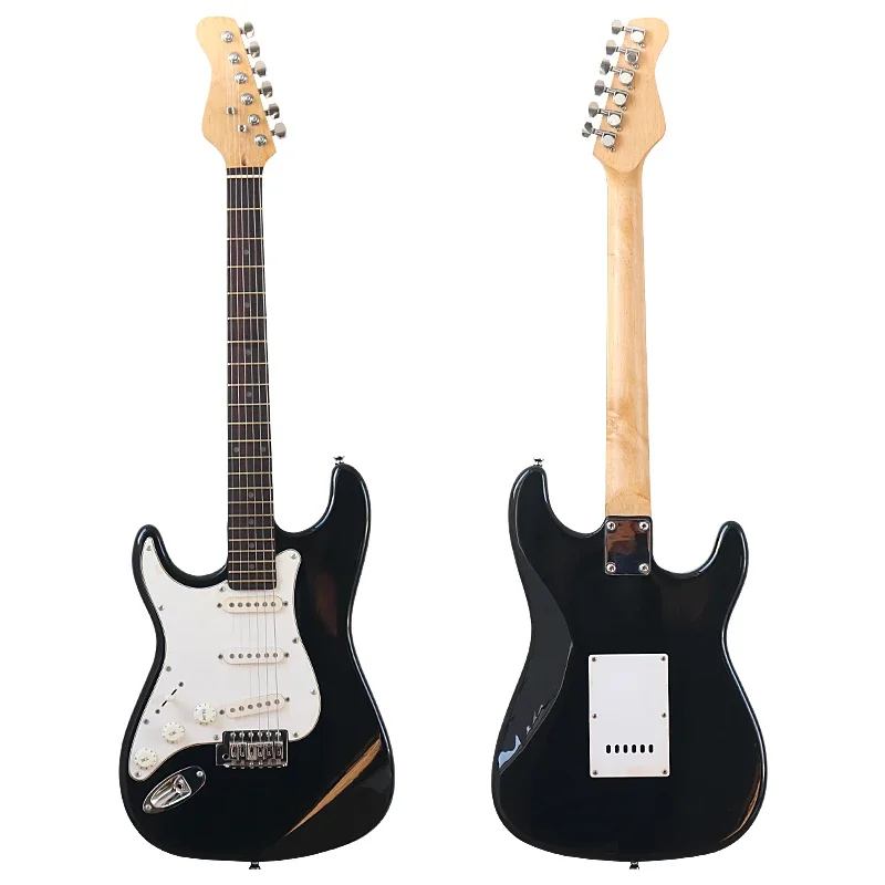 Stock 6 String 39 Inch Electric Guitar Basswood Body 22 Frets High Gloss Guitar With Coated Problem Left Hand Version