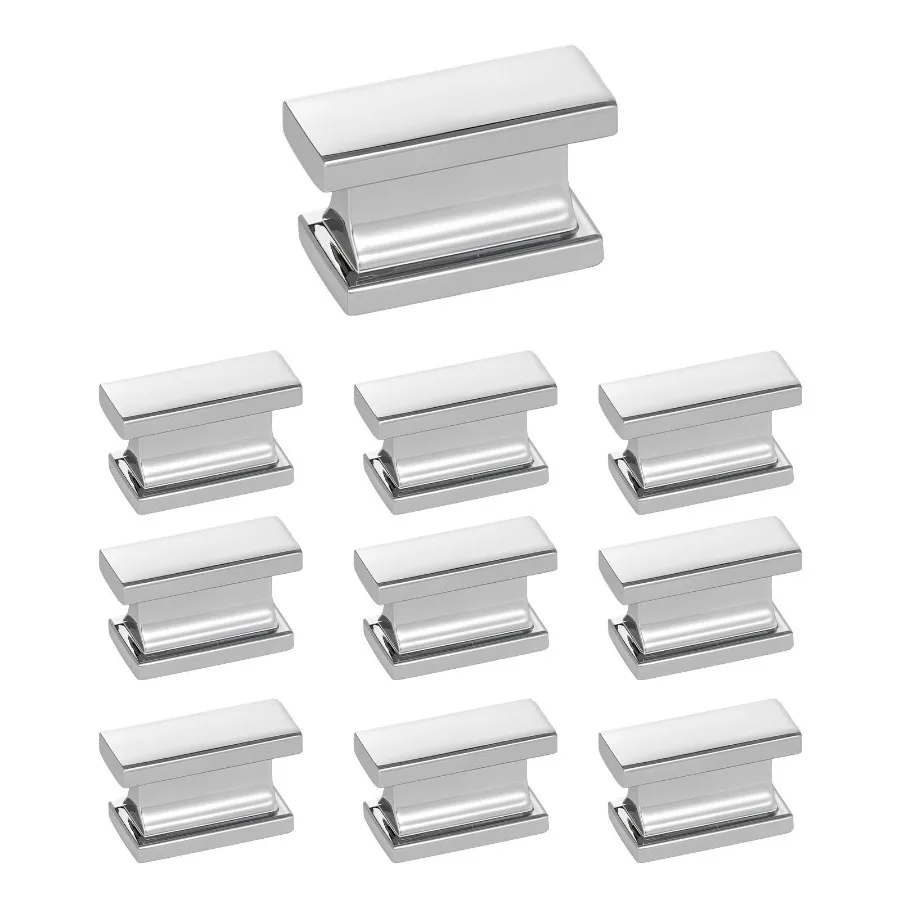 

Ручки для шкафа, 10 шт., 1,42-дюймовые ручки для ящиков из цинкового сплава, прямоугольные твердые ручки для кухонного комода, шкаф