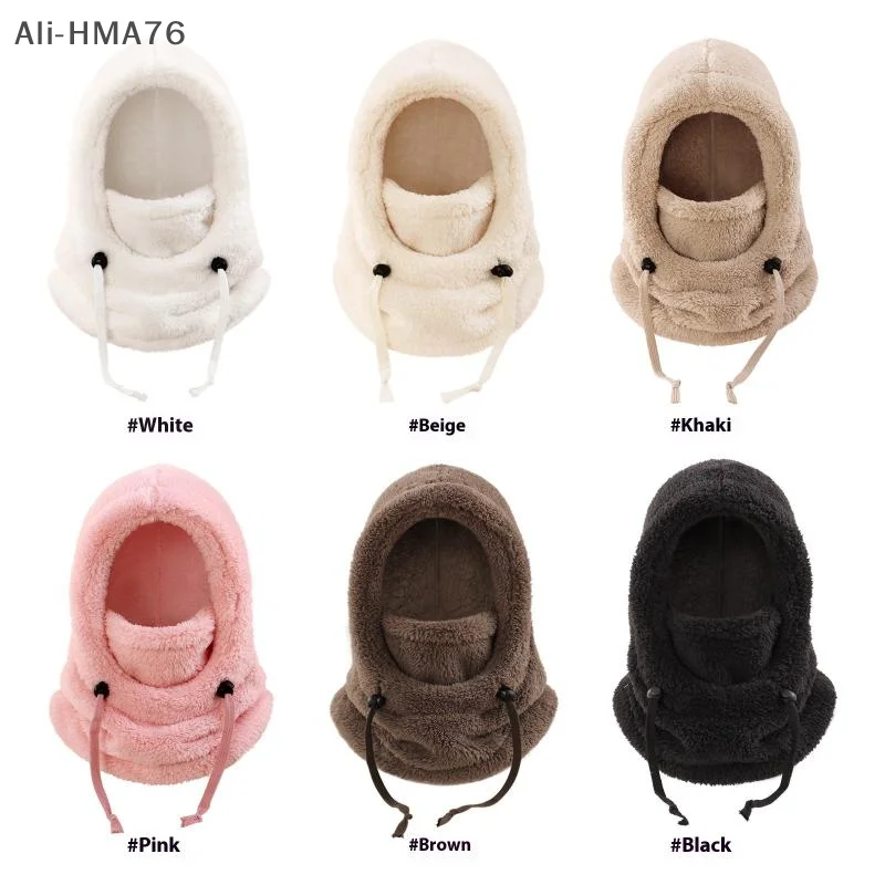 

1Pc 2026 New Year Boys and Girls Winter Plush Warm Balaclava Hat Windproof Hat with Scarf and Ear Protection Cap Christmas Gift