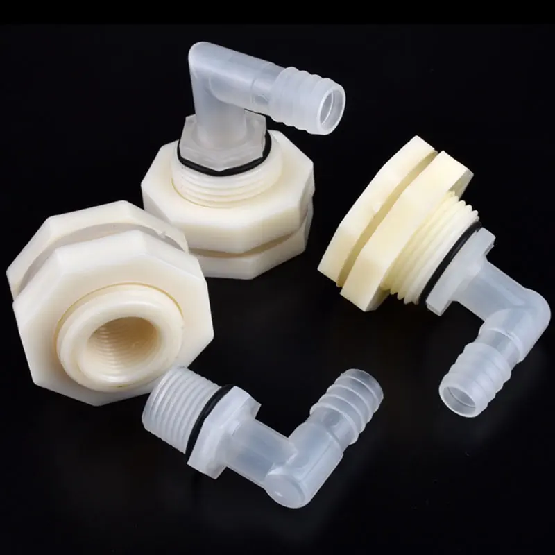 1 Set Plastic 1/2 Inch to 6.4~20mm Elbow Water Tank Connector Aquarium Garden Irrigation Hose Joint Water Pipe 90 Degree Adapter