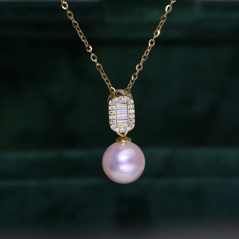 قلادة حساسة فارغة S925 فضة قاعدة تركيب متعددة الاستخدامات لإبداعات اللؤلؤ والأحجار الكريمة DIY #1