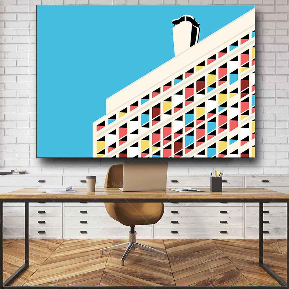 Housing Unit Poster - Cité Radieuse by Le Corbusier