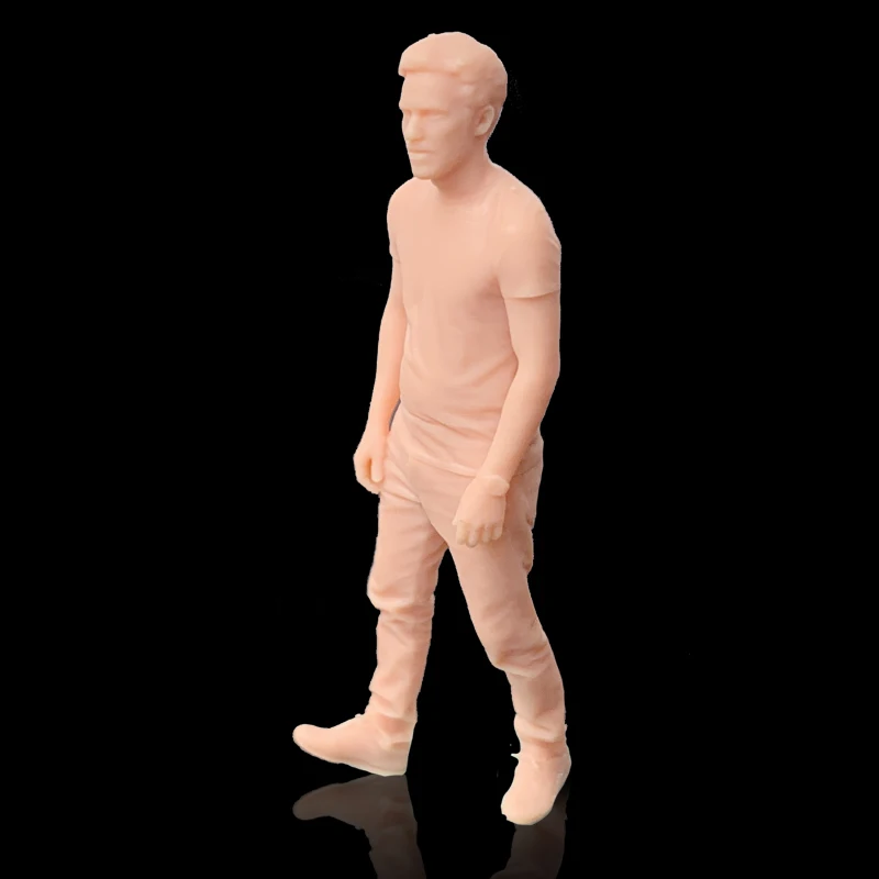 1/64 Figure Life Scene Man Standing Resin Miniature 1:87 1/43 Walking Posture Model GK Need To Be Colored By Yourself Number 202