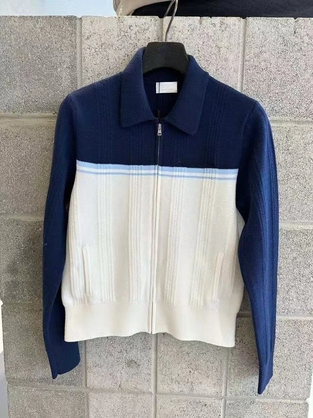 Nuevo cárdigan de punto con cremallera y cuello, de diseño coreano, para mujer, ideal para jugar al golf, de manga larga, corte ajustado, transpirable, de secado rápido y adecuado para actividades deportivas y como prenda de abrigo para jugar al golf.