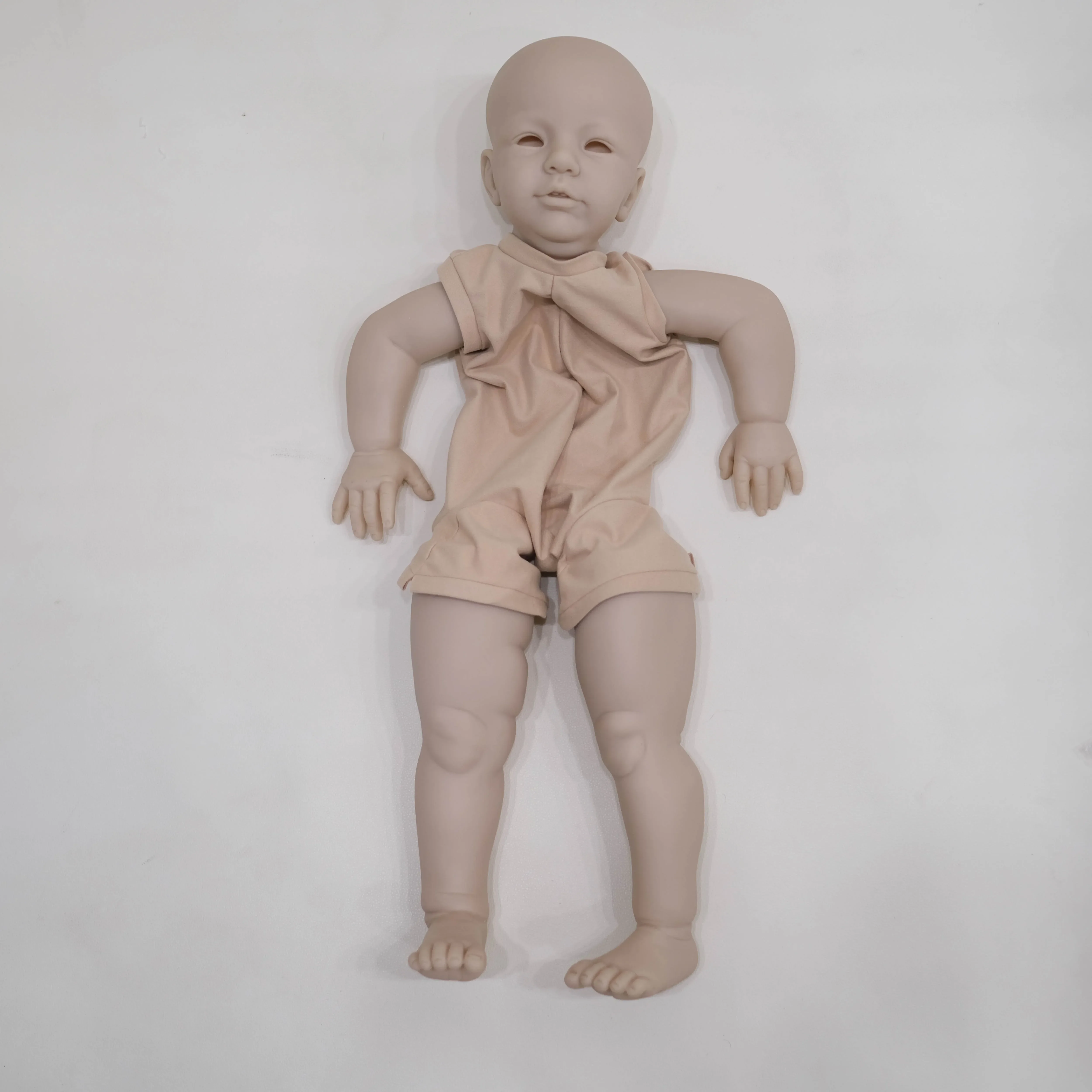 Kit de boneca reborn de 30 polegadas Vito criança cor fresca DIY toque macio