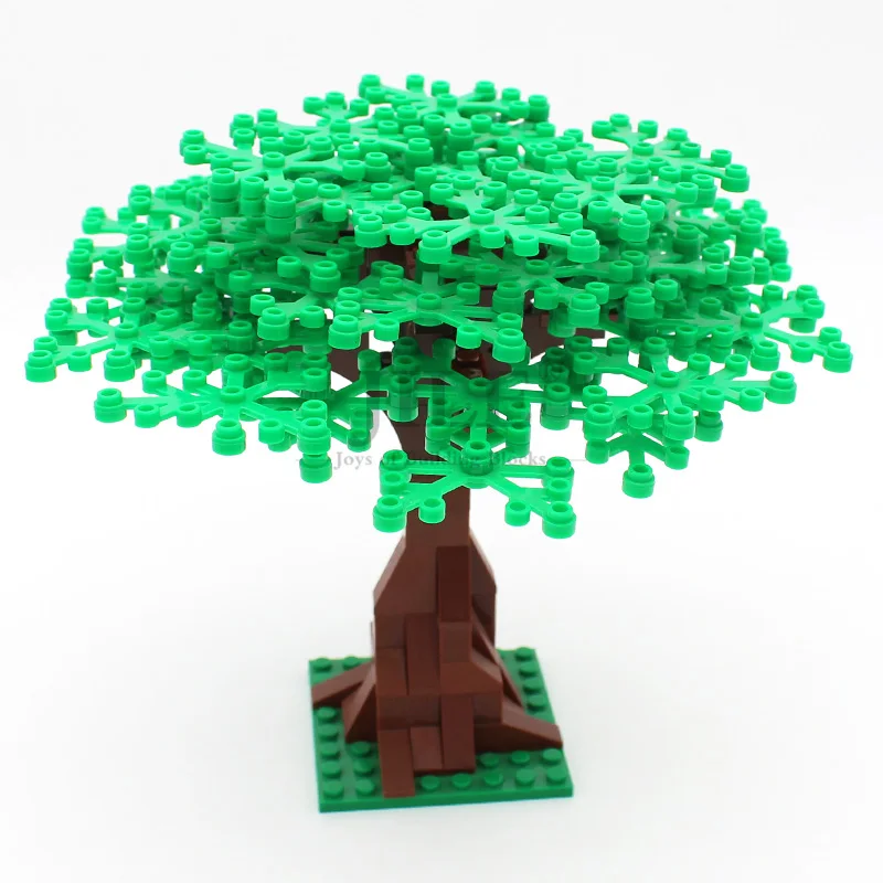 MOC DIY Building Blocks Bricks Jungle Garden Plant Tree Courtyard Compatible City Street View Accessories Construction Toys