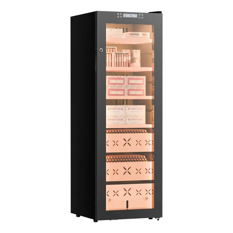 humidity wifi control air cooling, moisturizing frequency conversion compressor smart fingerprint lock household cigar cabinet