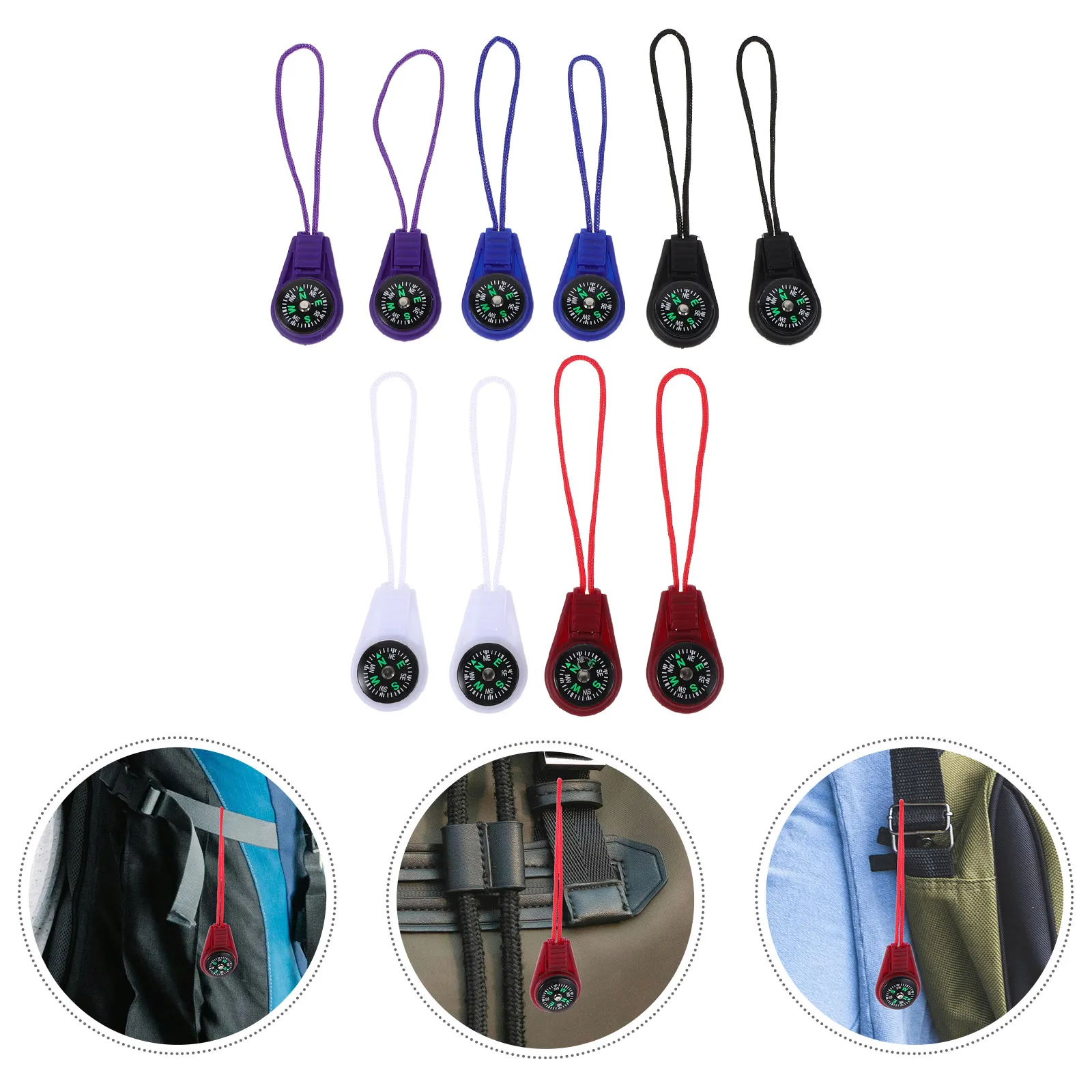 

10pcs Portable Mini For : Lightweight Pocket Navigation Tool With Lanyard Durable Outdoor Hiking Backpacking Survival