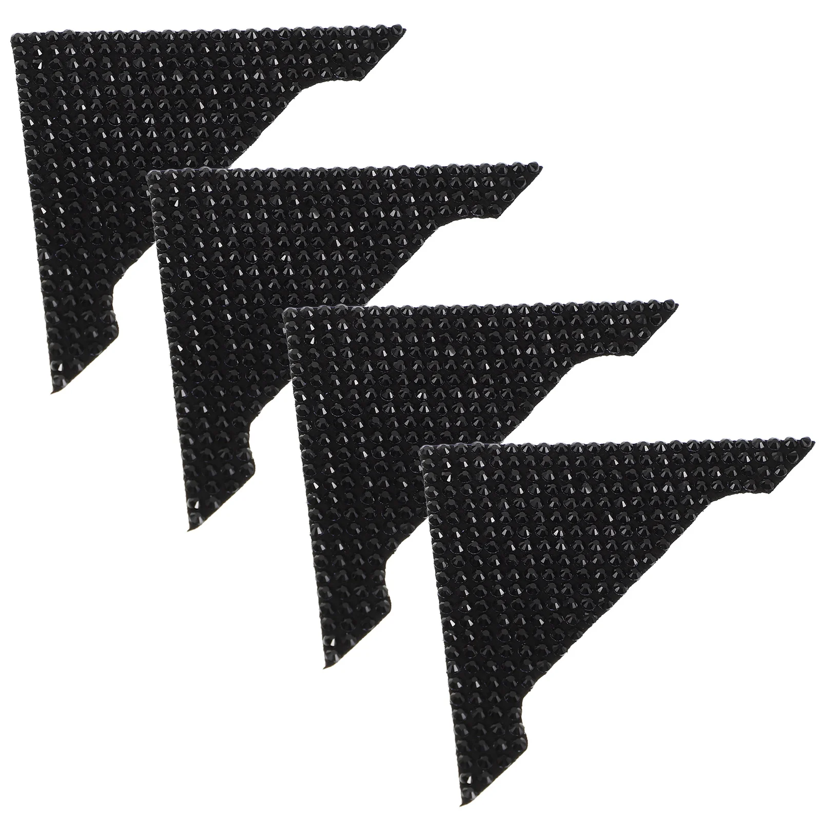 

4Pcs Car Door Anti Collision Strip Bling Rhinestone Edge Guards Easy Install Anti Scratch Protector Corner Cover for Suv Truck