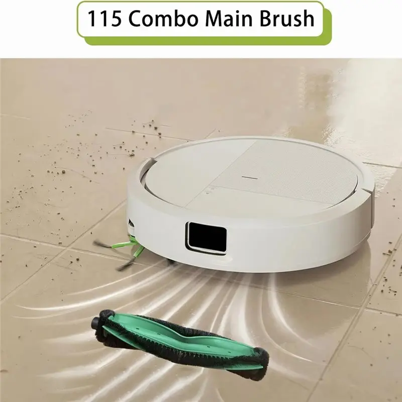 EMECE-Para aspiradora Irobot 115 Combo /115 Combo+, 1 cepillo principal, 6 cepillos laterales, 6 filtros, 4 almohadillas