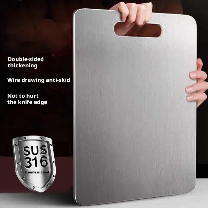 Thickened Stainless Steel Kitchen Board Antibacterial Mildew Cutting Proof Board