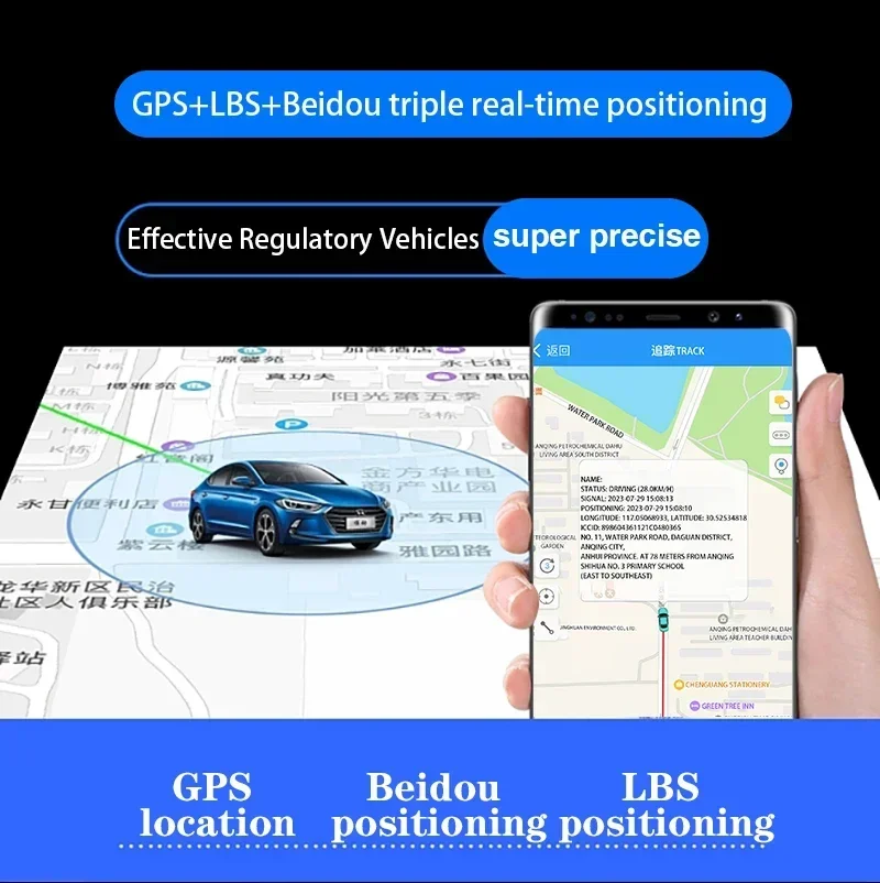 동남아시아 GPS 추적기, 내장 배터리, GSM 추적기, 4G, 오토바이, 전기 자동차 앱