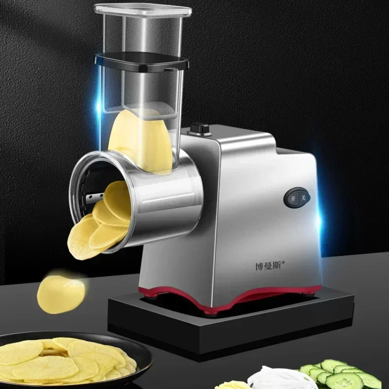 Electric Multifunctional Vegetable Cutter Household Canteen Chopping Artifact Commercial Automatic Potato Grater Shredded