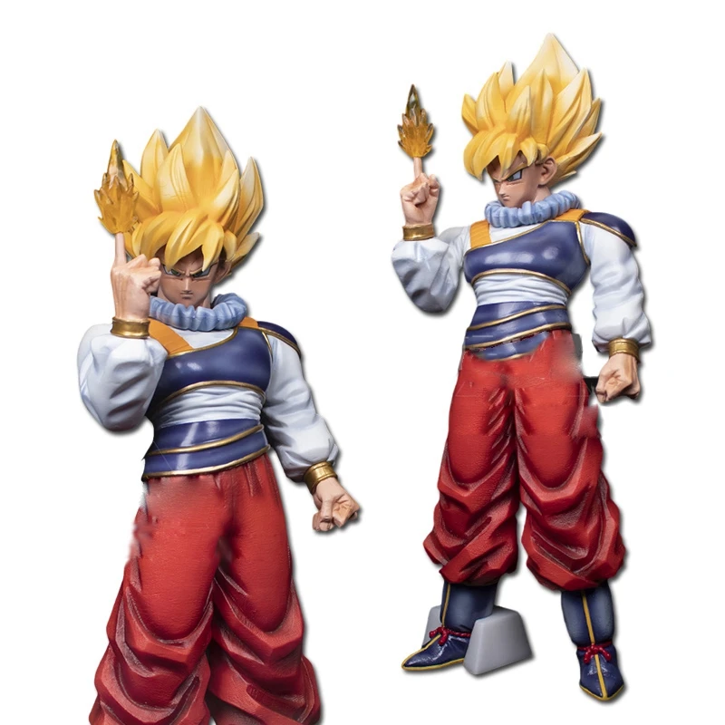 23CM Anime Dragon Ball LC Space Suit Son Goku Super Saiyan Boxed Action Figure Figure Toy Replacement Hand Accessories Gift