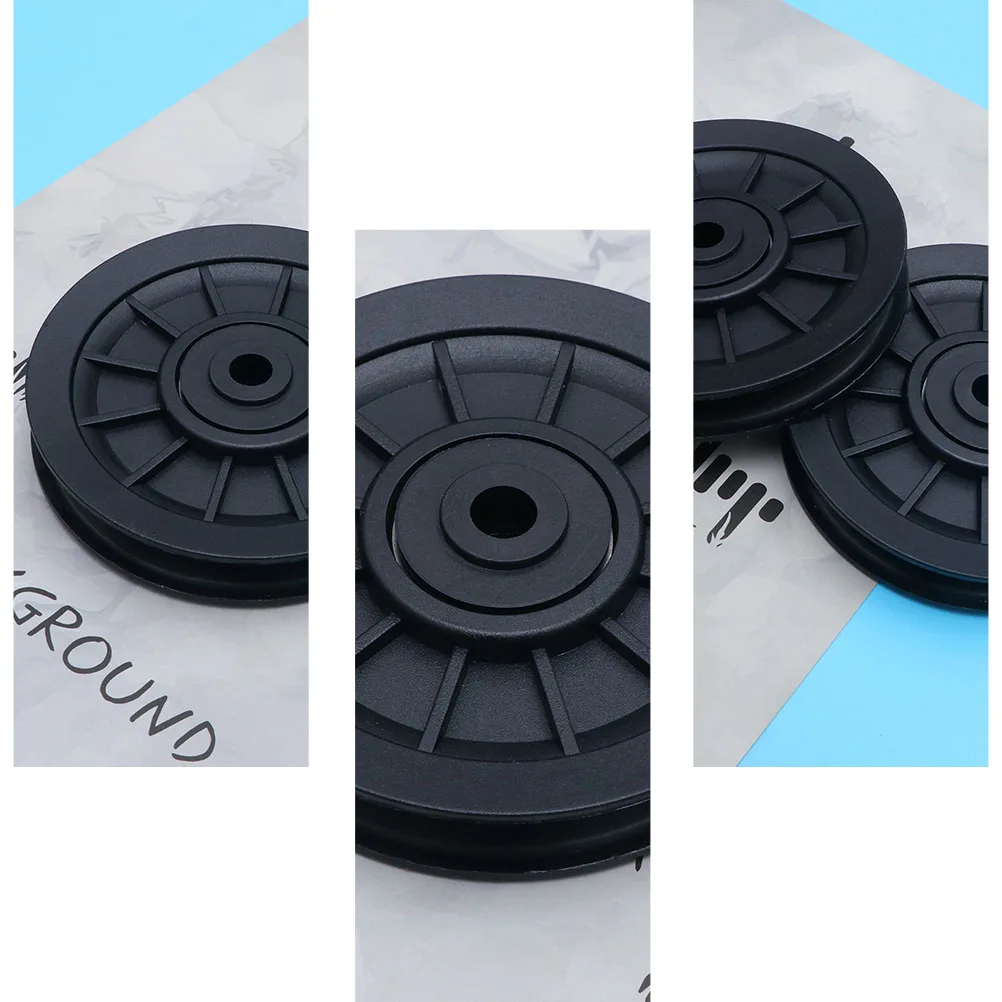 

4 Pcs Wearproof Pulley for Gym Equipment Accessories Lightweight Nylon Cable Part Replacement