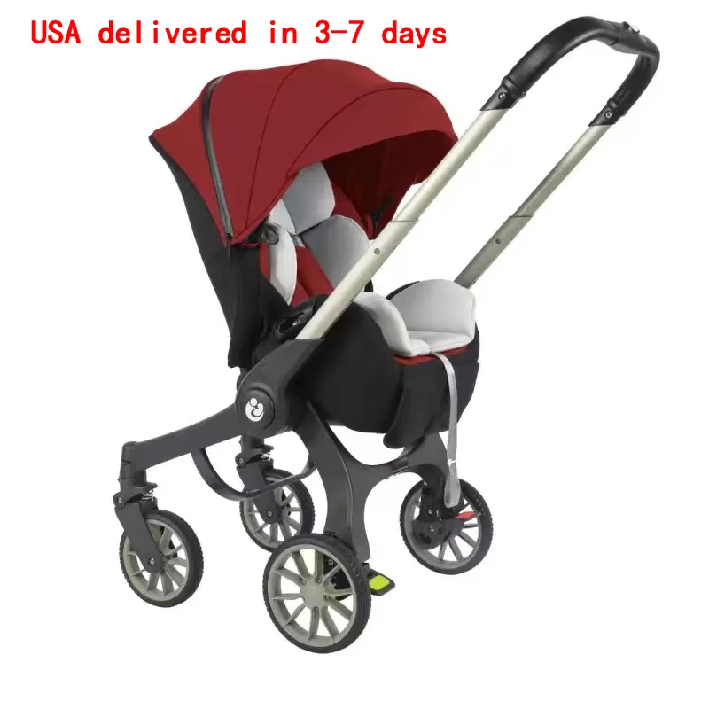 Baby Stroller Car Seat Adjustable Seat For Newborn Prams Infant Buggy Safety Cart Carriage Lightweight 3 in 1 Travel System