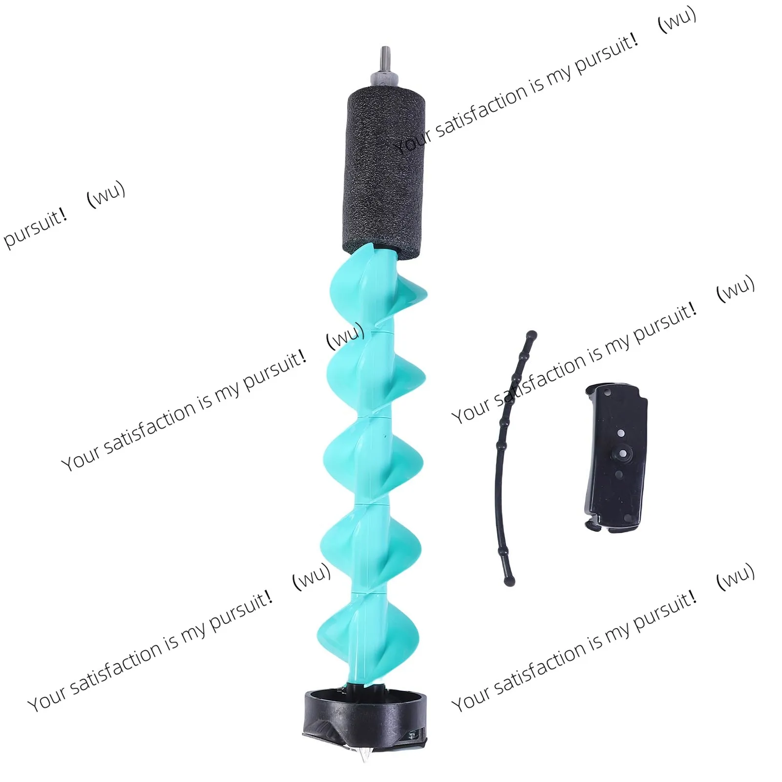 for Winter Deep Water Thick Ice Layer Blue 5 Inch Ice Auger Drill Bit with Locating Tip Floating Nylon Electric Drill Bit