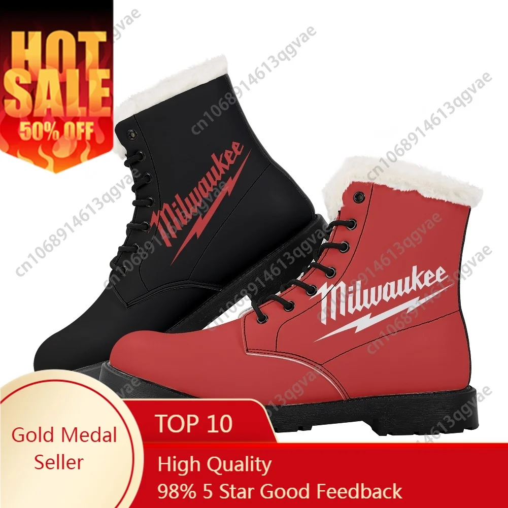 

M-MilwaukeeS Nothing But Heavy Duty Plush Boots Mens Womens Teenager Shoes Casual Boot Light High Quality Couple Customize Shoe