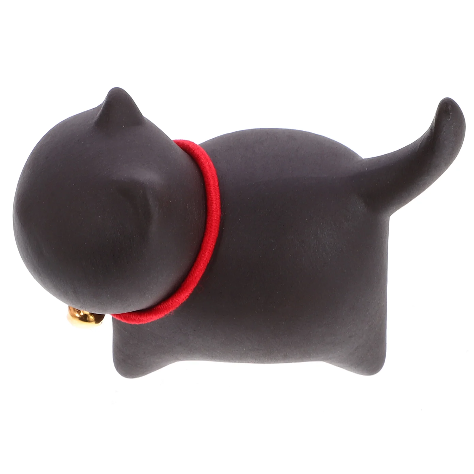 

Purple Clay Cat Figurine Vintage Desktop Adornment Ceramic Miniature Tea Pet Cat Clay Tea Ceremony Decoration Figurine nament