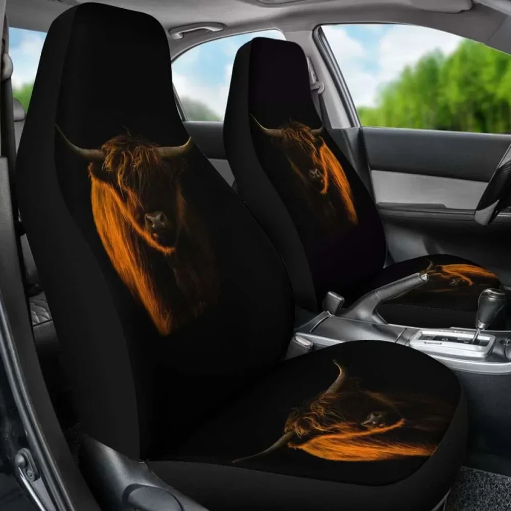 

Car Seat Covers Cow Lovers 05 144730,Pack of 2 Universal Front Seat Protective Cover