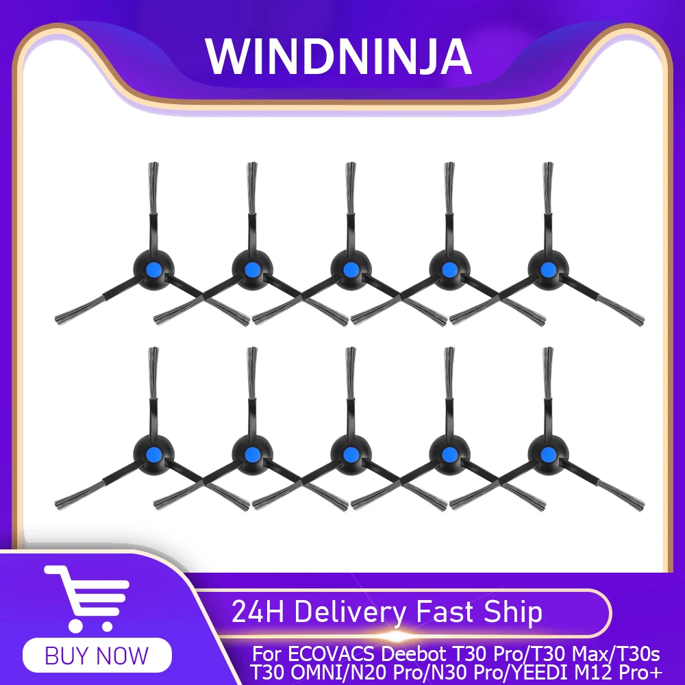 

Side Brush for Ecovacs Deebot T30s/T30 Pro/T30 Max/T30 OMNI/N20 Pro/N30 Pro/YEEDI M12 Pro+ Robot Vacuum Side Brush Accessories