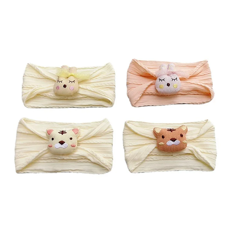 Korea Baby Headband, Soft Nylon Children's Headwear Baby 3D Animal Headband, Girl Headscarf Baby Girl Headbands Baby Accessories