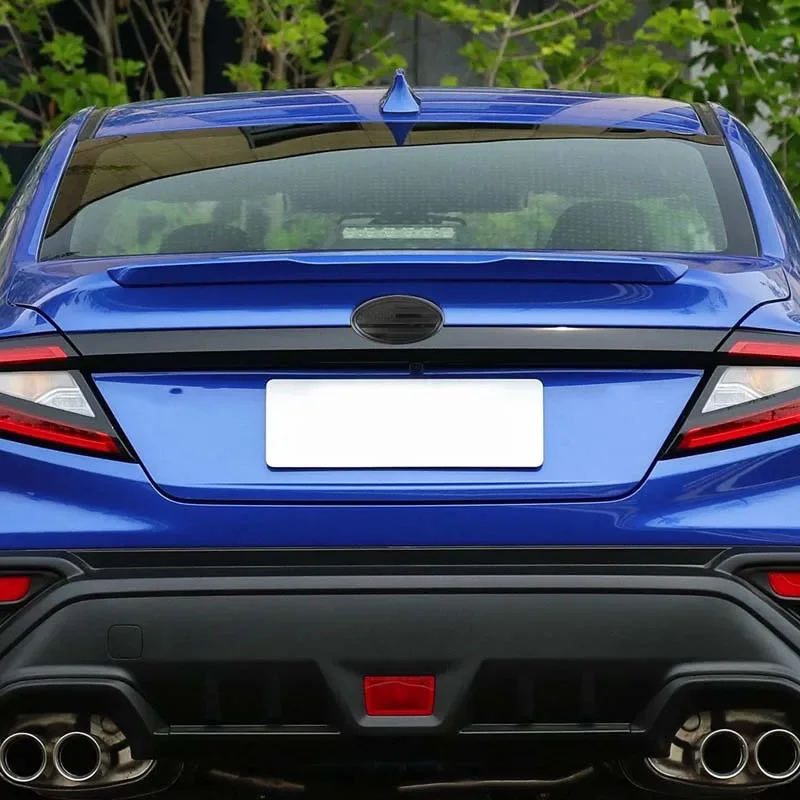 Para subaru wrx 2022-2025 abs preto logotipo traseiro do carro capa de proteção decorativa adesivo acessórios do carro