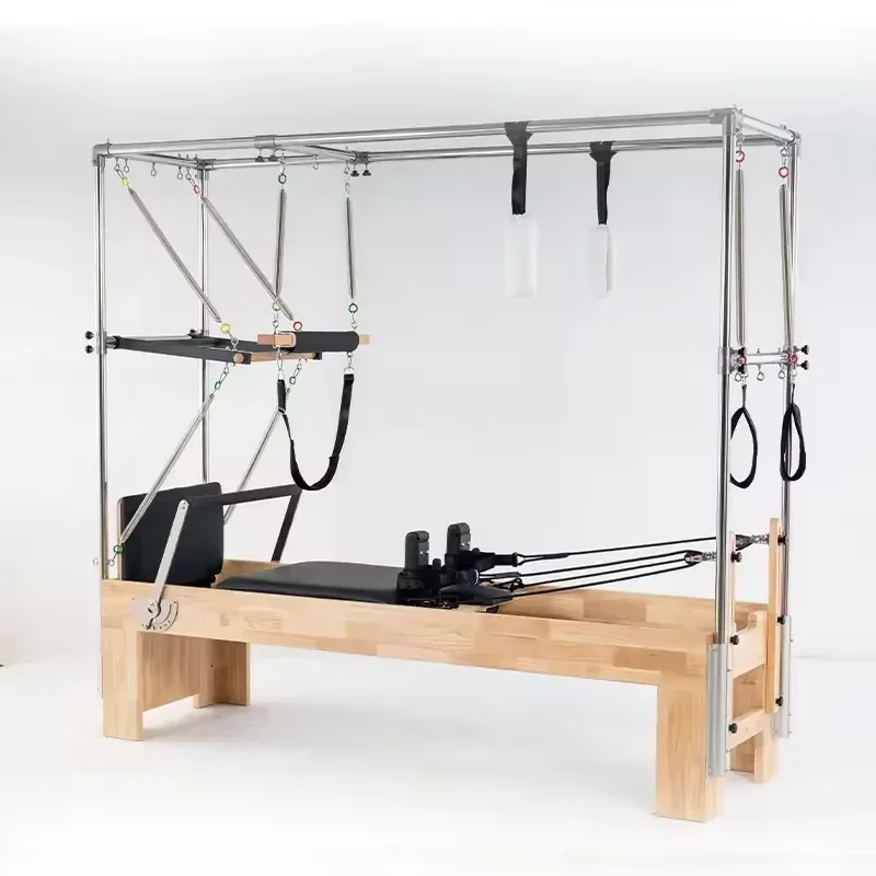 

Deren Pilates EquipmentCustom Stuio Pilates Reformer Balanced Onal Yoga Fitness Oak Wood Pilates Cadillac Bed