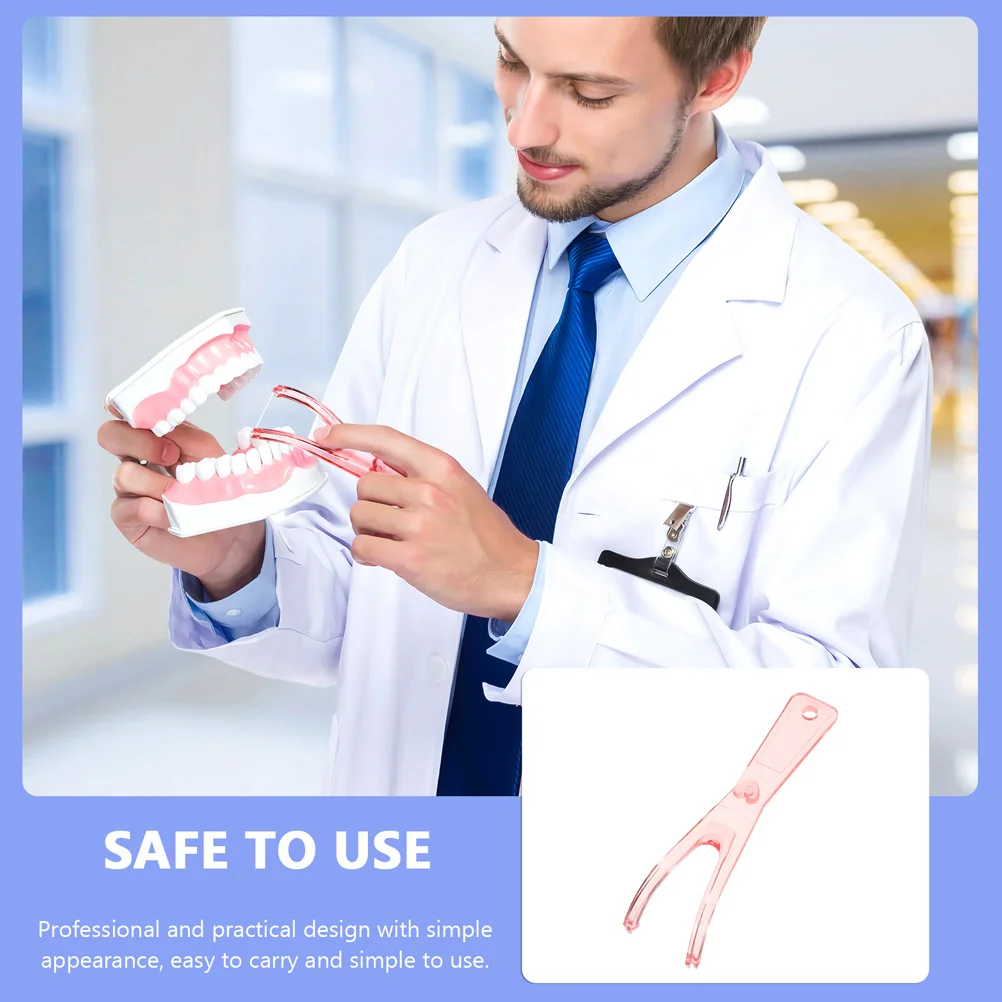 

2Pcs Floss Holder Dental Floss Holder Convenient Teeth Cleaning Tool Easy Grip Plastic Floss Handle for Oral Care