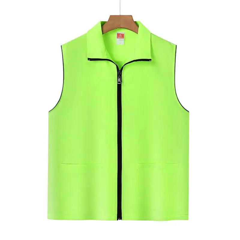 Men's Workwear Vest Personalized Custom Design Print Logo DIY Outdoor Promotional Activities Company Team Building Jacket