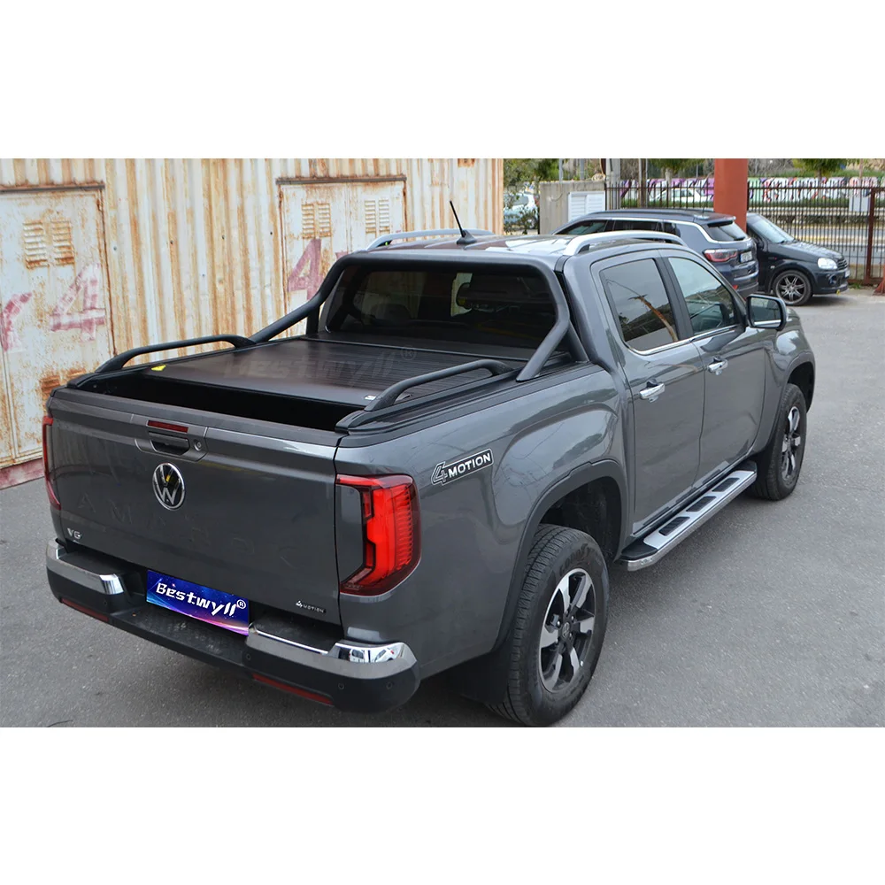

BESTWYLL 4X4 Rolling Retratil Para Maker Выдвижная роликовая крышка Электрический грузовик-кровать Пикап Крышка Tonneau для 2023 Vw Amarok E-K81