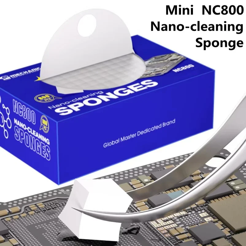 NC800 800PCS LCD Screen Nano Cleaning Sponge No Residue Cellphone PCB Motherboard Back Glass Camera Dust Cleaning Tool